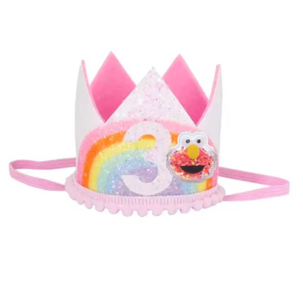 Elmo Crown Third Birthday Crown Sesame Street Headband Elmo Hat Elmo Birthday